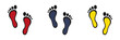 © Andrii - Set of web icons for feet flat design.