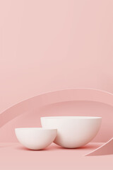 Poster - 3D rendered podium for your product showcase. Vector 3d banner.