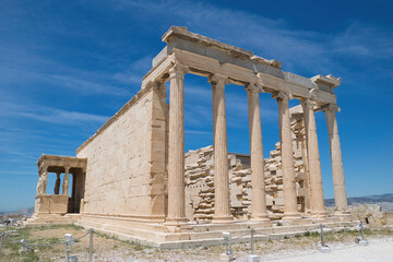 Sticker - Karyatides statues, Erehtheio, on the Acropolis in Athens, Greece