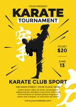 Karate Tournament Flyer Design Template