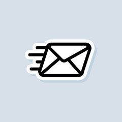 Poster - Newsletter sticker. Envelope icon. Email and messaging icons. Email marketing campaign. Vector on isolated background. EPS 10