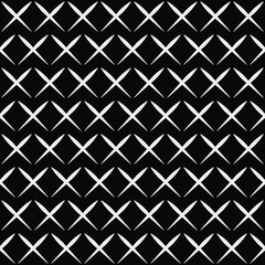 Poster - White same crosses pattern. Vector seamless and repeated cross.