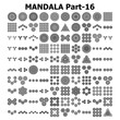 © haris - Various Pattern collections 100 Mandala pattern set Doodles freehand