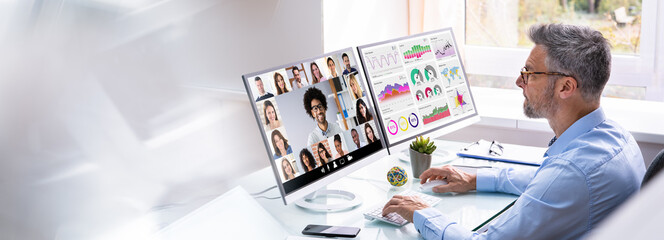 Poster - Online Virtual Learning Conference Meeting
