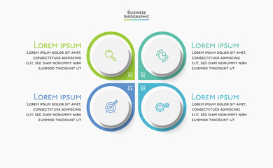 Wall Mural - Business data visualization. timeline infographic icons designed for abstract background template milestone element modern diagram process technology digital marketing data presentation chart Vector