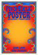 A poster template with a retro psychedelic vibe. Classic 1960s style red, yellow and blue color palette. Similar to San Francisco / Haight Ashbury music posters.