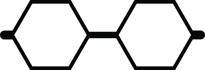 glasses icon vector