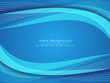 © Tamarindarts - Elegant modern blue wave design stylish background