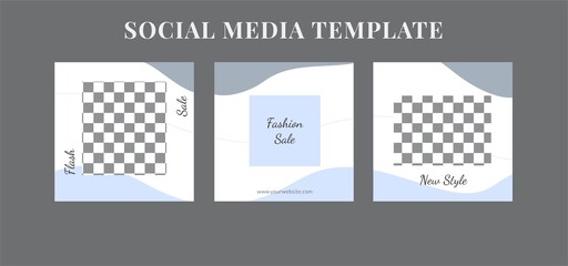 Wall Mural - Social media advertisement template banner