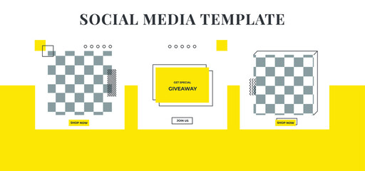 Wall Mural - Social media advertisement template banner