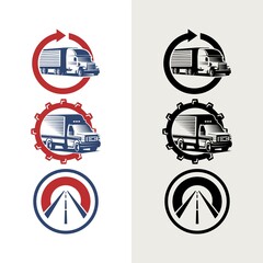 Wall Mural - expedition express logo brand vector