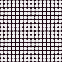 Poster - Simple white tile and black background. Vector mesh tiles.