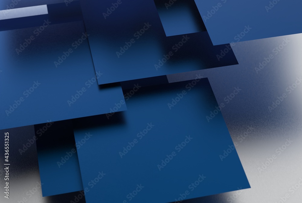 geometric shapes in blue on a uniform background Stock Illustration ...