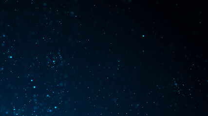 Poster - Dust particles. Abstract background of particles. Dots background. Futuristic digital dots background. 3d rendering.
