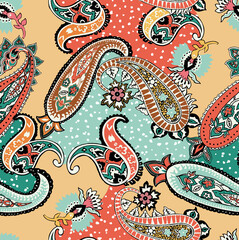 paisley elements. ethnic motif from india, persia, russia, isolated on white background. for textile