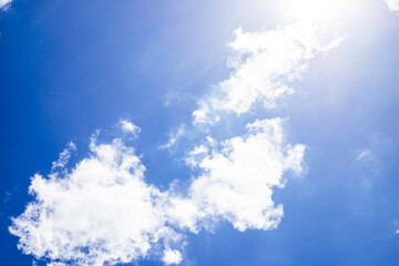 blue sky with white clouds