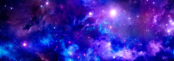 Wall Mural - cosmic background , stardust and shining stars, colorful nebula