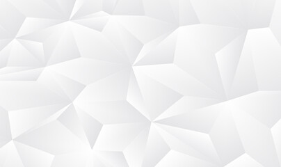 Poster - Abstract white gray polygon for background. Abstract Gray background low poly textured triangle shapes in random pattern design. Polygon Abstract Polygonal Geometric Triangle Background. Vector EPS10