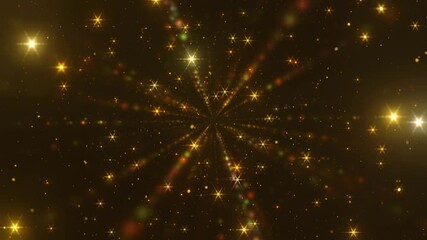 Wall Mural - Abstract motion background shining flashing gold particles. Shimmering Glittering Particles With Bokeh. Popular, modern, christmas, new year, holliday, wedding, 2022, 2021. loop video animation