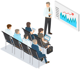 Poster - Visualize with business analytics. Work with statistical data analysis, changing indicators. Analyze statistical indicators, business data. Marketing research for presentation. Data financial report