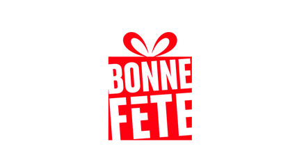 Sticker - bonne fête et cadeau