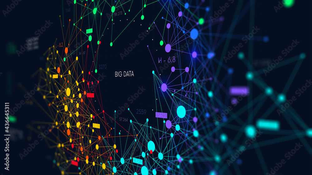 Internet Visualization Interpretation Digital visualization information networks flow, analysis and sorting ...