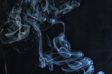 texture smoke black background, bract air waves fog