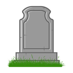 Grave vector cartoon illustration isolated on a white background.