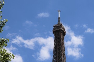 The Eiffel tower, city of Paris, France