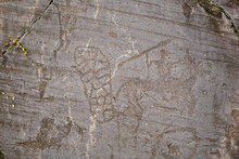 Camonica Valley Rock Drawings, Lombardy Italy, UNESCO Complex Of Rock Drawings In Europe