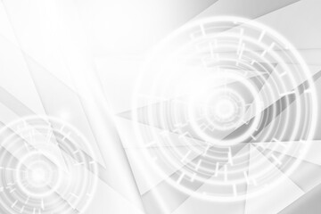 Aufkleber - Abstract white and grey on light silver background pattern modern design.