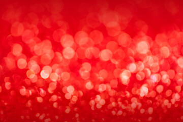 Red abstract light bokeh background blurred image  defocused for festivals and celebrations.