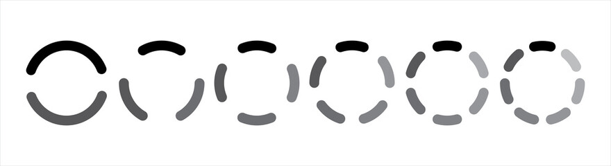 Poster - Loading icons set. Load. Load bar collection. loading icons on white background.