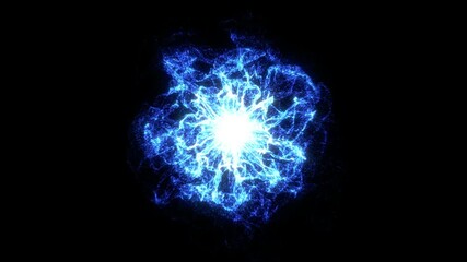 abstract glowing plasma burst. energy explosion flame wave. loop