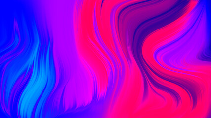 Wall Mural - Abstract pink blue and purple gradient wave  background. Neon light curved lines and geometric shape with colorful graphic design.