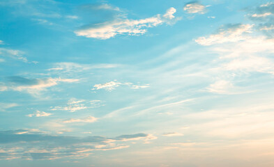 Wall Mural - blue sky with cloud beautiful nature abstract sun