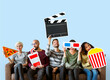 © Rawpixel.com - Group of diverse friends holding movie emoticons