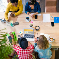 Sticker - Ideas Creativity Planning Office Working Cafe Concept