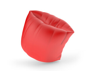 Blank inflatable swim arm bands, 3d render illustration.