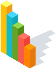 Poster - Visualize with business analytics. Work with statistical data analysis, changing indicators. Analyze statistical indicators, business data. Marketing research for presentation. Data financial report