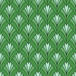 Seamless pattern with tulips in flat modern style. Design from multi-colored tulips in Damascus style. Vector illustration