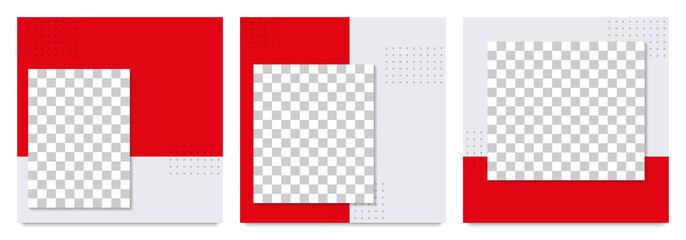 Wall Mural - social media post banner, cover or frame template. square background. modern layout design with geom