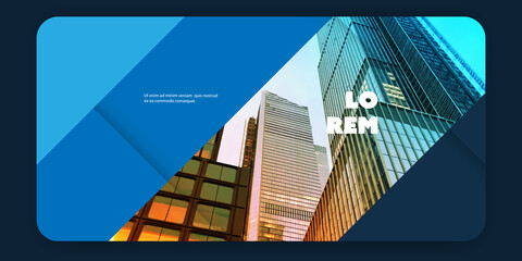 Poster - Web Design Elements - Header or Banner, Multi Purpose Design Template with Skyscraper, Urban Theme