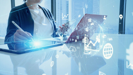 Poster - ネットワークイメージ　IoT　ICT