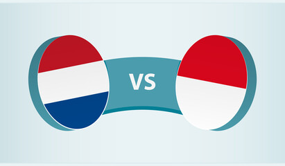 Wall Mural - Netherlands versus Monaco, team sports competition concept.