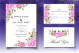 Fototapeta Tulipany - Beautiful Floral Wedding Card Theme