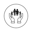 © Afone4ka - Family icon. Silhouette. Vector illustration. Flat design style.
