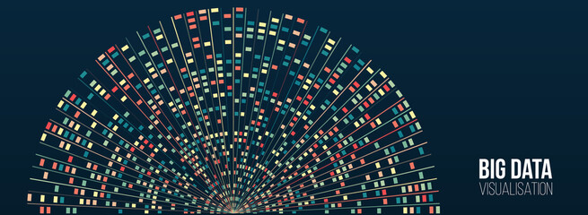 Filtering machine algorithms. Sorting binary code. Vector technology background. Big data visualization. Information analytics concept. Abstract stream information.