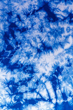 Indigo Blue Tie Dye Pattern Abstract Background.