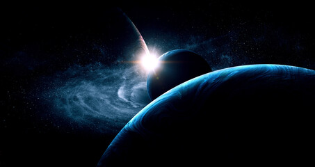 Aufkleber - Image of outer space. . Mixed media